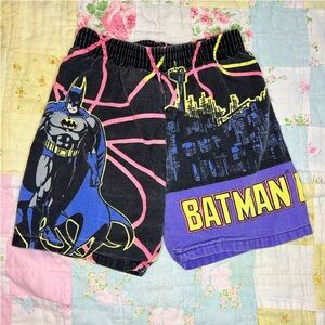 Vintage 90s DC Comics Batman Cotton Casual Toddler Shorts 3T
